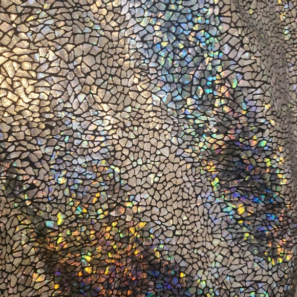 plus size holographic dress